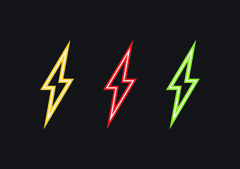 Bolt symbol. Bolt logo design. sign. Thunder logo vector.