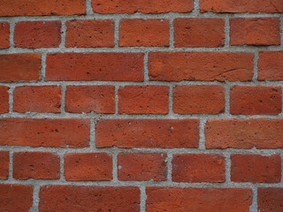 background of a red brick wall . bricklaying