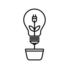 renewable energy icon. environmentally friendly sign. vector illustration