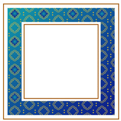 Antique islamic border concept design