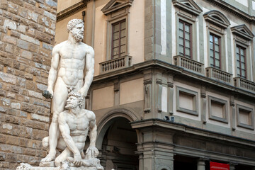 Obraz premium Hercules and Cacus statue in Florence