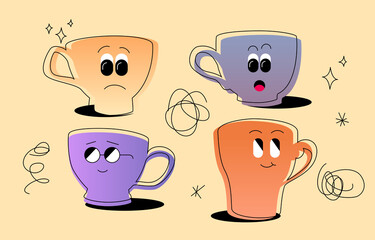 Tea Cups With Eyes