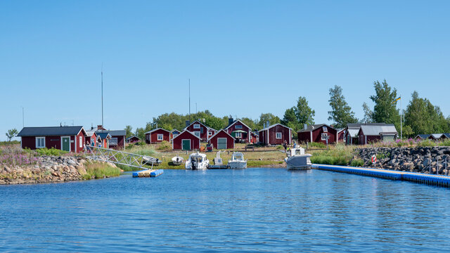 Sandskar Island and Small fishing settlement in Haparanda archipelago