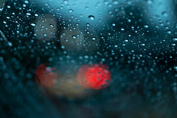 rain on window