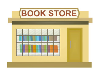 Book store isolated. vector illustration