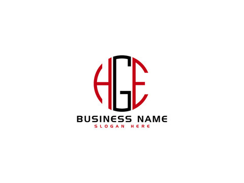 Creative HGE Logo Letter Vector Image Design For Your Business