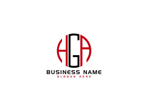 Creative HGA Logo Letter Vector Image Design For Your Business