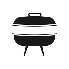 Barbecue or BBQ with copy space for text in vector Icon