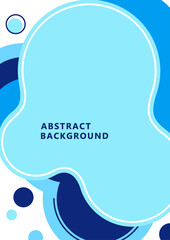 Abstract dynamic composition of overlapping rounded shapes and dots. Modern style geometric background, minimalistic design element. Vector