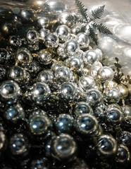 silver christmas ornaments