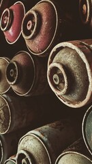 close up view of a stack of coins