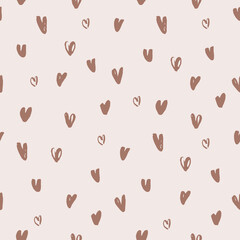 sketching hearts pattern