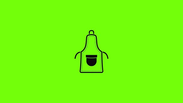 Textile apron icon animation