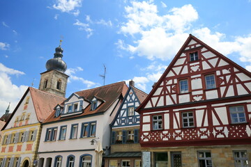 Fototapeta premium Forchheim ist eine Stadt in Bayern mit vielen historischen Sehenswürdigkeiten