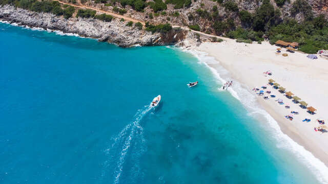 Gjipe Beach, famous beach in Albania