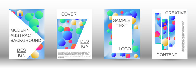 Naklejka premium Future futuristic template with abstract balls for design.