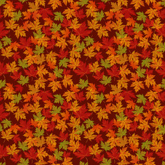 Naklejka na ściany i meble Autumn seamless pattern.