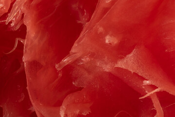 Macro photo of a squeezed grapefruit