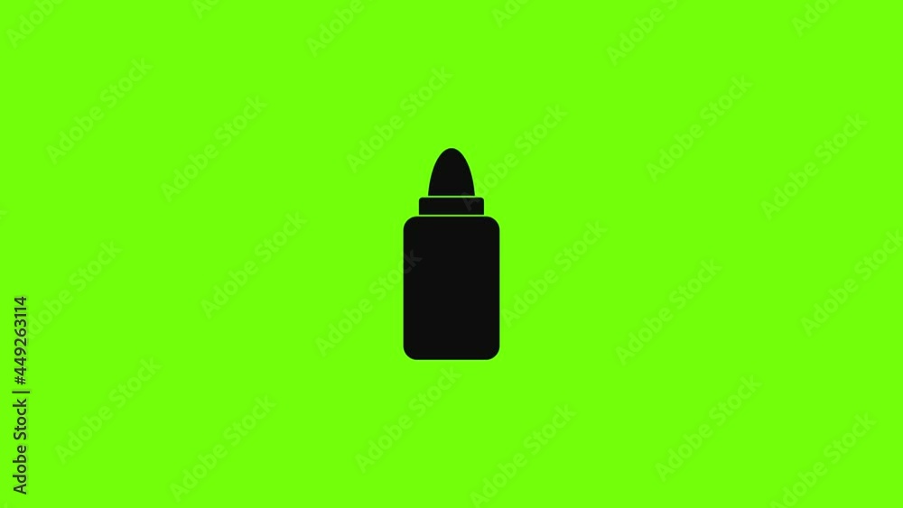 Sticker vaping liquid icon animation