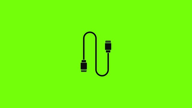 Charging vape cable icon animation
