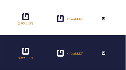 G WALLET Logo concept - modern minimalist