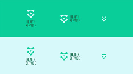 Health Service Logo concept - modern minimalist