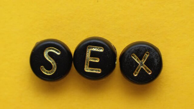 sex word love passion gender cubes letters orange