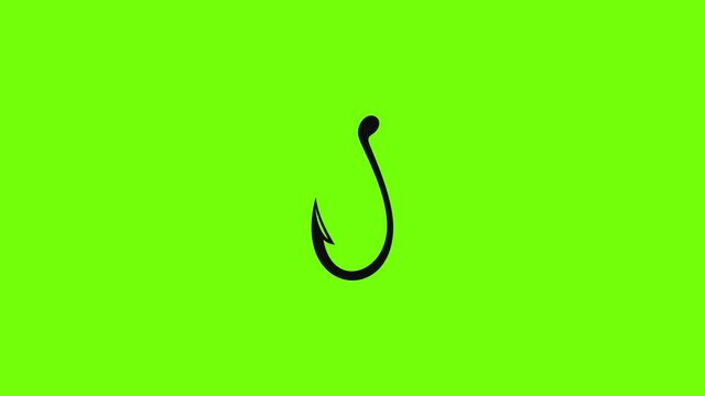 Type of fish hook icon animation