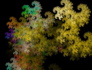 Imaginatory fractal background generated Image