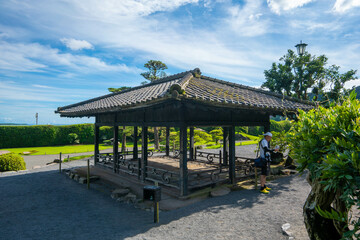 鹿児島県鹿児島市の観光名所を旅行している風景 Scenes from a trip to a tourist attraction in Kagoshima City, Kagoshima Prefecture.