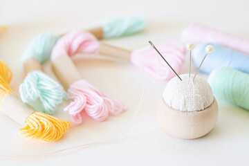 裁縫道具　手芸　針と糸