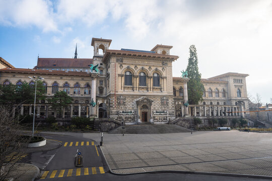 Palais de Rumine at Place de la Riponne - Lausanne, Switzerland