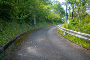 鹿児島県指宿市の開聞岳を登山している風景 A view of climbing Mt. Kaimon in...