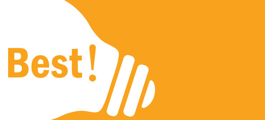 Fototapeta premium Best in lamp background illustration