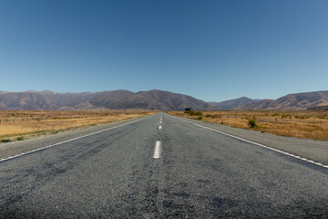 road in dry landscape II