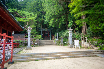 Fototapeta premium 栃木県日光市の男体山に登山している風景 A view of climbing Mt. Ottai in Nikko City, Tochigi Prefecture. 