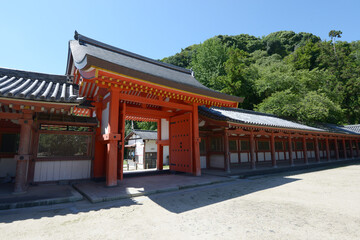 Obraz premium 石清水八幡宮 頓宮殿南門 京都府八幡市