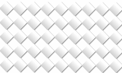 Vector seamless decorative pattern of white wicker paper strips background.
