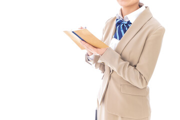 ノートを取る学生