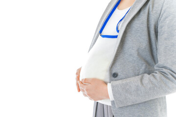妊娠中の若いビジネスウーマン