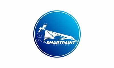 Fototapeta na wymiar Car smartpaint vector logo