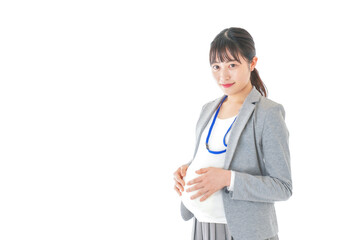 妊娠中の若いビジネスウーマン