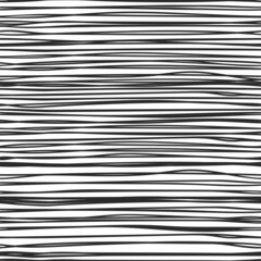 Line Hand Drawn Monochrome Seamless Pattern