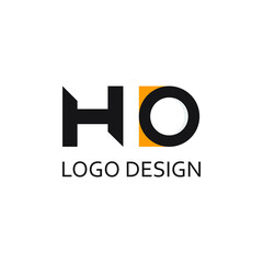 Letter hd for logo company design