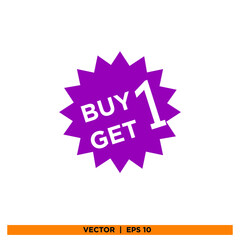 Icon vector graphic of promo buy 