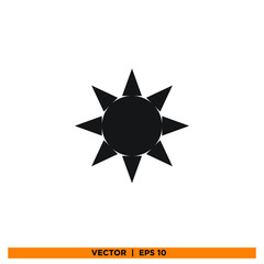 Icon vector graphic of star template 