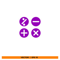 Icon vector graphic of text calculation