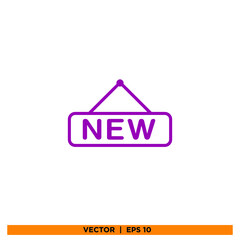 Icon vector graphic of new asset promo 
