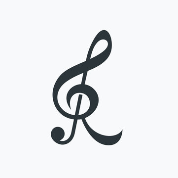 initial r combined clef music symbol
