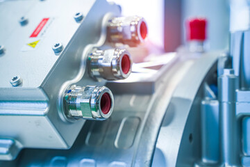 electric system of eco car front engine Automotive part concept